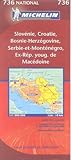 Image de Carte routière : Slovénie - Croatie - Bosnie-Herzégovine - Yougoslavie (Anc. Rép. Youg. de Macédoine)