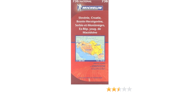 Amazon Fr Carte Routiere Slovenie Croatie Bosnie Herzegovine Yougoslavie Anc Rep Youg De Macedoine Michelin Livres