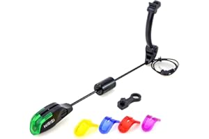 Hirisi Tackle Cintre Swinger pour la pêche à la carpe - Détecteur de touche lumineux à LED - 1 pièce