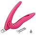 AMOS False Nails Clipper Acrylic UV Gel Fake Artificial Tips Edge Cutter Professional Nail Art Manicure Tool with Tip Trapper