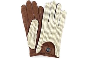 BUSINESS SQUARE BS Herren-Handschuhe im Vintage-Stil, Retro-Stil, klassische Saiten mit Gelenklöchern