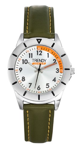Trendy Junior Jungen Analog Quarz Uhr mit Leder Armband KL 286