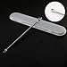 1Set(3PCS)Silver Professional Remove Blackheads Tweezers Acne Pins Pimples Needle Stainless Steel Bend Curved Blemish Extractor Tool With Storage Box for Eliminates Whiteheads Acne Treatment and Blemish Removal