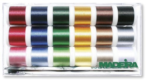 Madeira 8040 Stickbox Stickgarn Rayon 18 Spulen à 200 m - 2