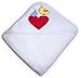 Luxury Organic Cotton Hooded Bath Towel for Baby & Toddler; Large, Thick, Soft, White, Double Sided Terry & Hypoallergenic - an Ideal Gift by Contented Infant