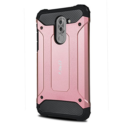 Honor 6X Funda  J D  Armadura Delgada   Doble Capa   Protecci  n Pesada  H  brida Resistente Funda Protectora y Robusta para Huawei Honor 6X - Rosa Oro