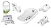 Produktbild 6er Set Z Hippo weiß Badewanne XXL + Badesitz + Topf + WC Aufsatz + Hocker zweistufig + Windeleimer
