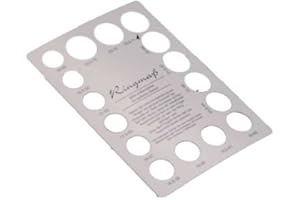 efco Ringmaß-Pappe, 16 Ringmaße - deutsch, 11,8 x 16,5 cm