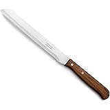 Arcos Serie Latina, Coltello Pane, Lama Acciaio Inossidabile NITRUM 170 mm, Manico Legno Compresso, Colore Marrone