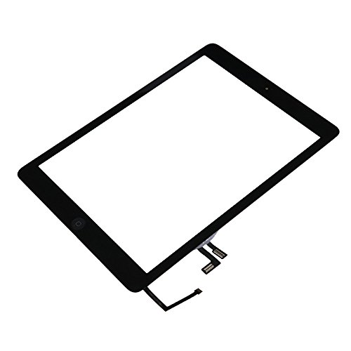 XIAO MO GU Touchscreen Digitizer Ersatz Vorderer Glas Display für iPad Air 1st Generation (iPad 5) A1474, A1475 mit Flexkabel und Werkzeug Schwarz Ersatz - 3