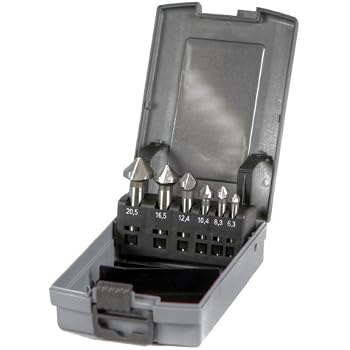 Kegelsenker-Bohrer Set – 6 Stück, Größe 9/64 Zoll, HSS M2 Stahl, Für Senkkopfschrauben