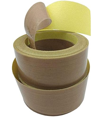 LDXDRU 2 Rollen Teflon Klebeband 50mmx10m - Hitzebeständig Bis 300°C, 0,13mm