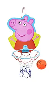 Peppa pig Face Shape Basket Ball Set for Kids