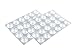 Produktbild Naths Hardware® | Elastikpuffer transparent selbstklebend 48 Stück | Anschlagpuffer 8mm | Gummi Türpuffer | Möbelpuffer Schutzpuffer Silikon Puffer Gummipuffer Anschlagdämpfer Wandpuffer
