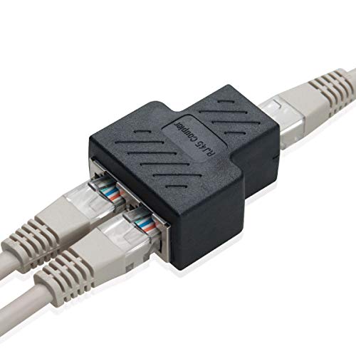 Covvy connecteur de Femme à Femme fendeuse rj45 réseau Femmes pour 1 à 2 Port Cat 5 / Cat 6 LAN câble Double connecteur Adaptateur Prise