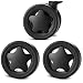 Quinny Zapp Set black wheels (front 1x and 2x rear / back wheels)