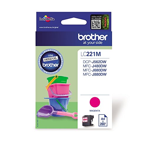 Brother LC-221M Original Tintenpatrone magenta (kompatibel mit Brother DCP-J562DW, MFC-J480DW, MFC-J680DW, MFC-J880DW) - 2