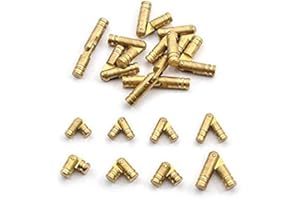 SZETOSY Mini cerniere a scomparsa cilindriche in ottone, confezione da 25 x 5 mm, fai da te per realizzare portagioie, scatoline