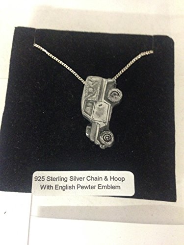 4X4 Series 2 Light Weight ref113 3D pewter effect emblem on a REAL 925 sterling silver Necklace Handmade 18 inch chain with prideindetails gift box