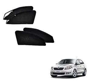 Kozdiko Zipper Magnetic Sun Shades Car Curtain for Skoda Rapid/Volkswagen Vento