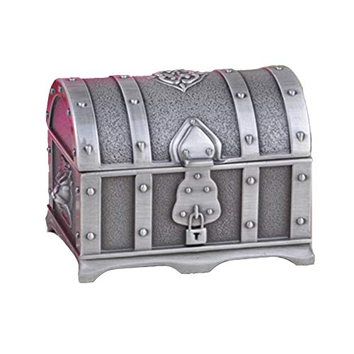 Preisvergleich Produktbild Eqerlian Schmuckschatulle, kreativer europäischer Retro-Klassiker aus Metall, Piratenschatulle Schatztruhe Hochzeit Geburtstagsgeschenk,1