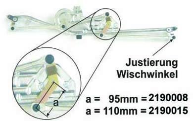 Preisvergleich Produktbild Metzger 2190008 Wischergestänge