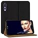 Price comparison product image mtb more energy Leather Case Bookstyle for Huawei P20 Pro (6.1'') | black | genuine leather | Protection Wallet Folio Cover