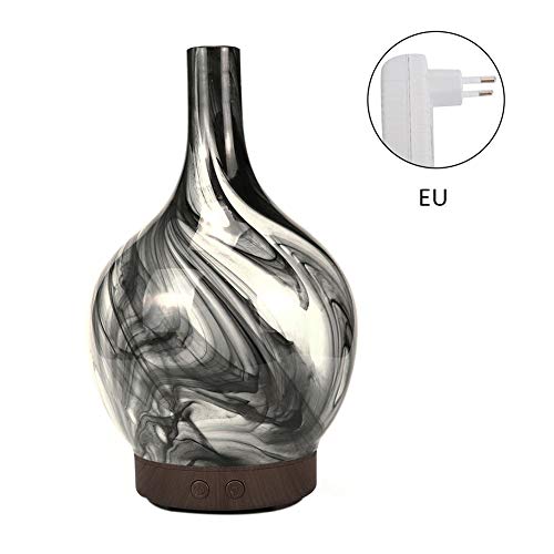 Preisvergleich Produktbild Tintenmalerei-Aromatherapie-Maschine Schwarze und weiße graue keramische Ultraschall-Aromatherapie-Diffusor-Be... Ätherisches Öl