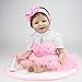Produktbild 22 Zoll Lächeln Gesicht Reborn Baby Dolls Alive Lebensechte Puppen Realistische Bebe Reborn Babys Mädchen Spielzeug Mit Schöne Kleid