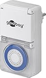 Apto para uso en exteriores Manax 73289 temporizador IP44 Analog para exterior de 2 unidades)