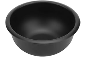 FOURNYAA Bol para crema de afeitar espumoso cuenco de afeitar de espuma negro cuenco de afeitar para hombres cuenco de jabón de afeitar cuenco de afeitar portátil grueso para hombres, cuenco de(black)