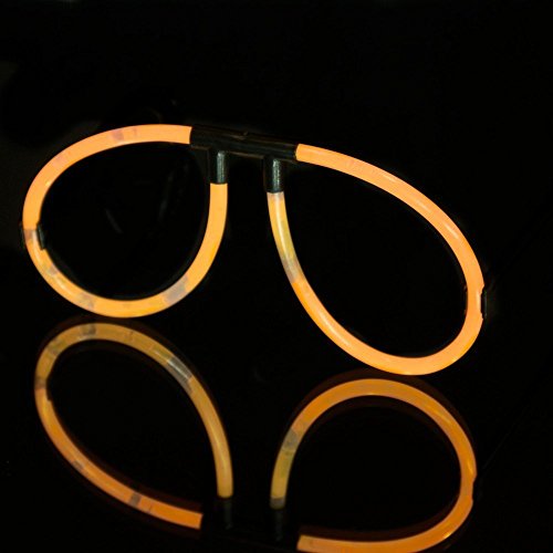 50 leuchtende Knicklichter Brillen – Leuchtbrillen Set (50 Brillen) - 7
