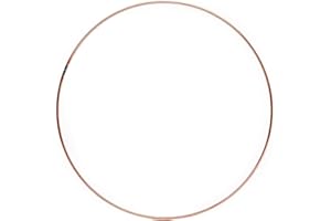 CRAFTY CAPERS 355mm (14in) Copper Metal Ring for Crafts - Wreath & Flower Hoop