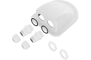 Jsleid Presse-étoupe Toit, Presse-étoupe D'entrée Solaire, Presse-étoupe Double Entrée, Presse-étoupe Solaire Abs, Double Entrée Câble Toit, Presse-étoupe Toit Caravane, Étanche, pour Câble 6-12mm