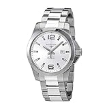 Longines Eroberung 43 mm Automatik Edelstahl Silber Zifferblatt Herren l3.778.4.76.6