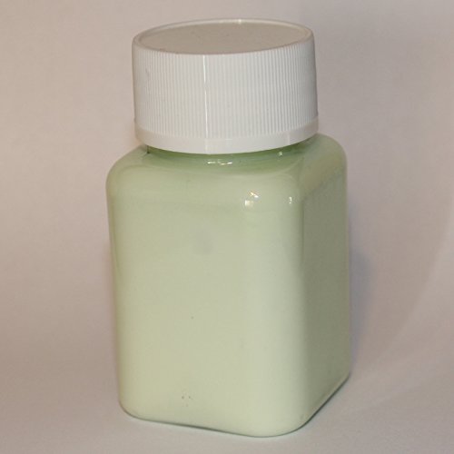 lumentics Premium Leuchtfarbe 100ml – Im Dunkeln leuchtende Farbe, Helle Nachleuchtfarbe, Selbstleuchtende Wandfarbe, UV Glühfarbe, Glow (Blau-Grün) - 2