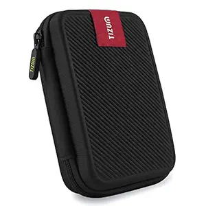 TIZUM External Hard Drive Case for 2.5-Inch Hard Drive - Double Padded (Black)