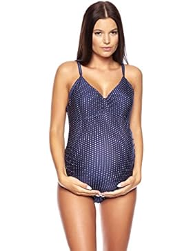 Attraktiver Schwangerschafts-Badeanzug im individualen Look / Umstands-Badeanzug verschiedene Farben f5383