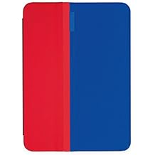 Logitech AnyAngle - Funda protectora con soporte multiángulo para Apple iPad Mini, rojo y azul