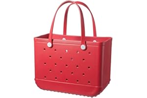 QZJIJOSEN Oversized Rubber Beach Bags, Waterproof Beach Tote, Portable Travel Bags Washable handbag for Beach Sports