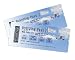 Produktbild Poster-Bild 100 x 80 cm: "Airline boarding pass tickets to New York isolated on white", Bild auf Poster