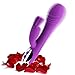 Produktbild Vibratoren für Sie Klitoris und G-punkt Stimulation mit Stoßfunktion,James Love Silikon Dildo Dual Motoren Rabbit Vibrator mit 7 Vibrationsmodi, Sexspielzeug für frauen und paare,Wasserdicht,leise (Lila)