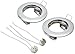 Produktbild Wonderlamp Basic Pack Fix-Downlights, GU5.3, Chrom, 7.8 x 2.7 cm, 2 Stück