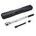 Price comparison product image Tacklife Torque Wrench 1/2" Inch Drive 13.6-203.5 NM 10-/150 lb-ft, with 3/8’’ Adaptor, 46.5 cm Length, Reverse Ratchet Action HTW2A