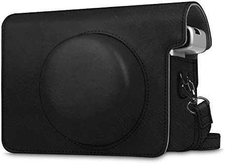 Jaseper PU Leather Case Bag for Instax Wide 300 Camera with Adjustable Shoulder Strap (Black)