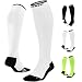 Produktbild ONIC GEAR Sport Kompressionsstrümpfe für Damen/Herren, Thrombosestrümpfe, Laufsocken, Medizinisch, Weiß, M 39-41