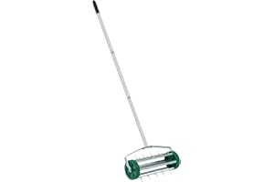 DENNY INTERNATIONAL Denny Shop Gardening Lawn Aerator Grass Roller With 3 Level Adjustable Telescopic Handle