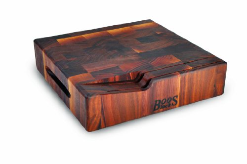 John Boos 12 by 12 by 3-Inch Walnut End Grain Chopping Block