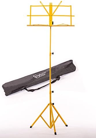 Collect Orguitar Music Stand/Music Stand Rocky Yellow with Bag
