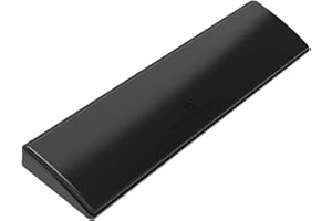 AJAZZ Poggiapolsi ergonomico per tastiera meccanica al 60% Piedini in gomma antiscivolo con memory foam per computer Laptop Ore di digitazione confortevole Gioco di lavoro 11,3 * 2,8 * 0,8 pollici (nero)